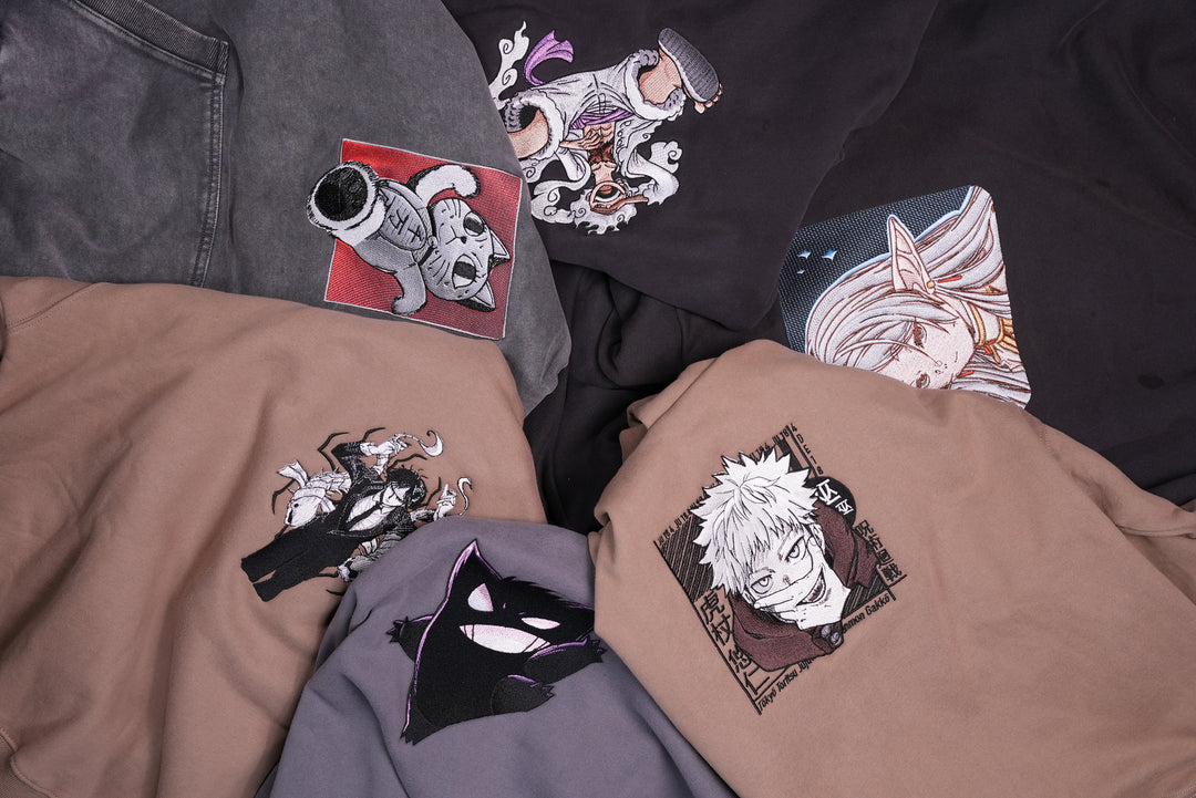 Hoodie brodé Itadori Kaito Global — photo produit avec motif brodé.