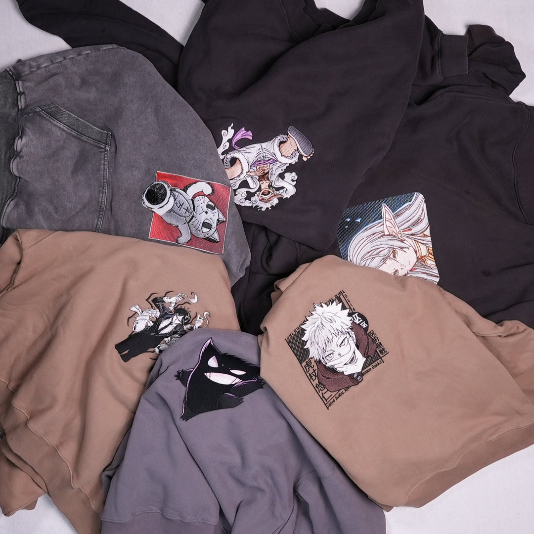 Kaito Global hoodie — photo de détail matière, coupe ou coloris pour les pages produit brodées.