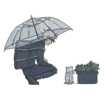 Hoodie - Satoru Gojo & Cat