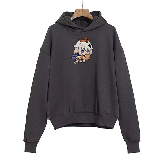 Hoodie brodé Paimon Kaito Global — détail matière, manche, col ou coloris.