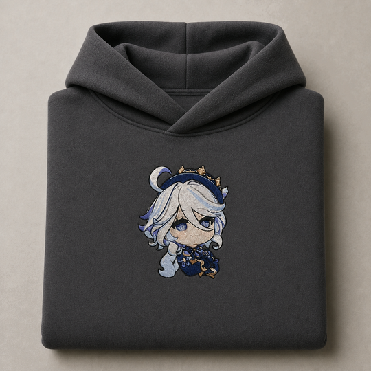 Kaito Furina — pull plié flatlay v2 approuvé