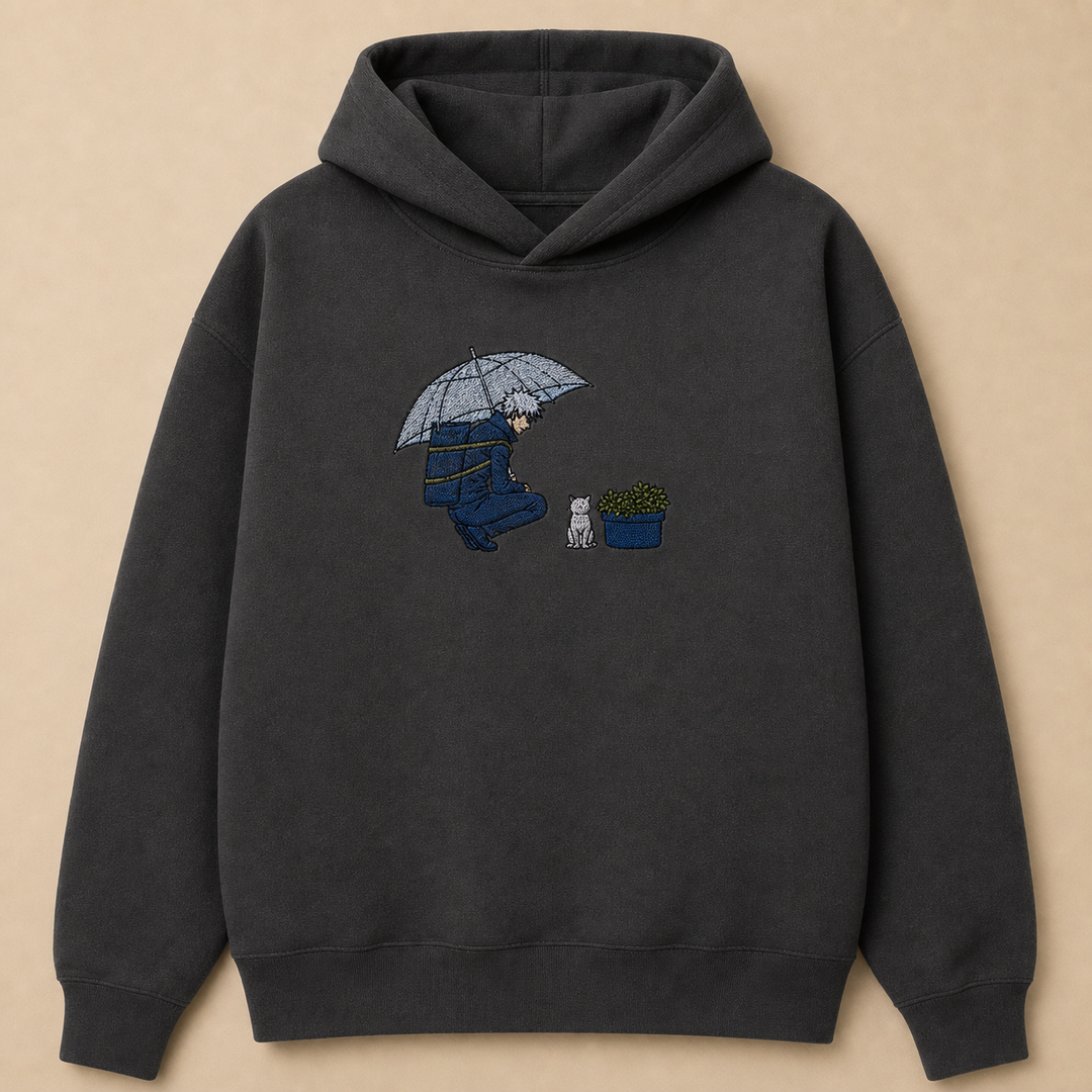 Kaito approved v7 Shopify image-by-image — hoodie-satoru-gojo-cat — full dark