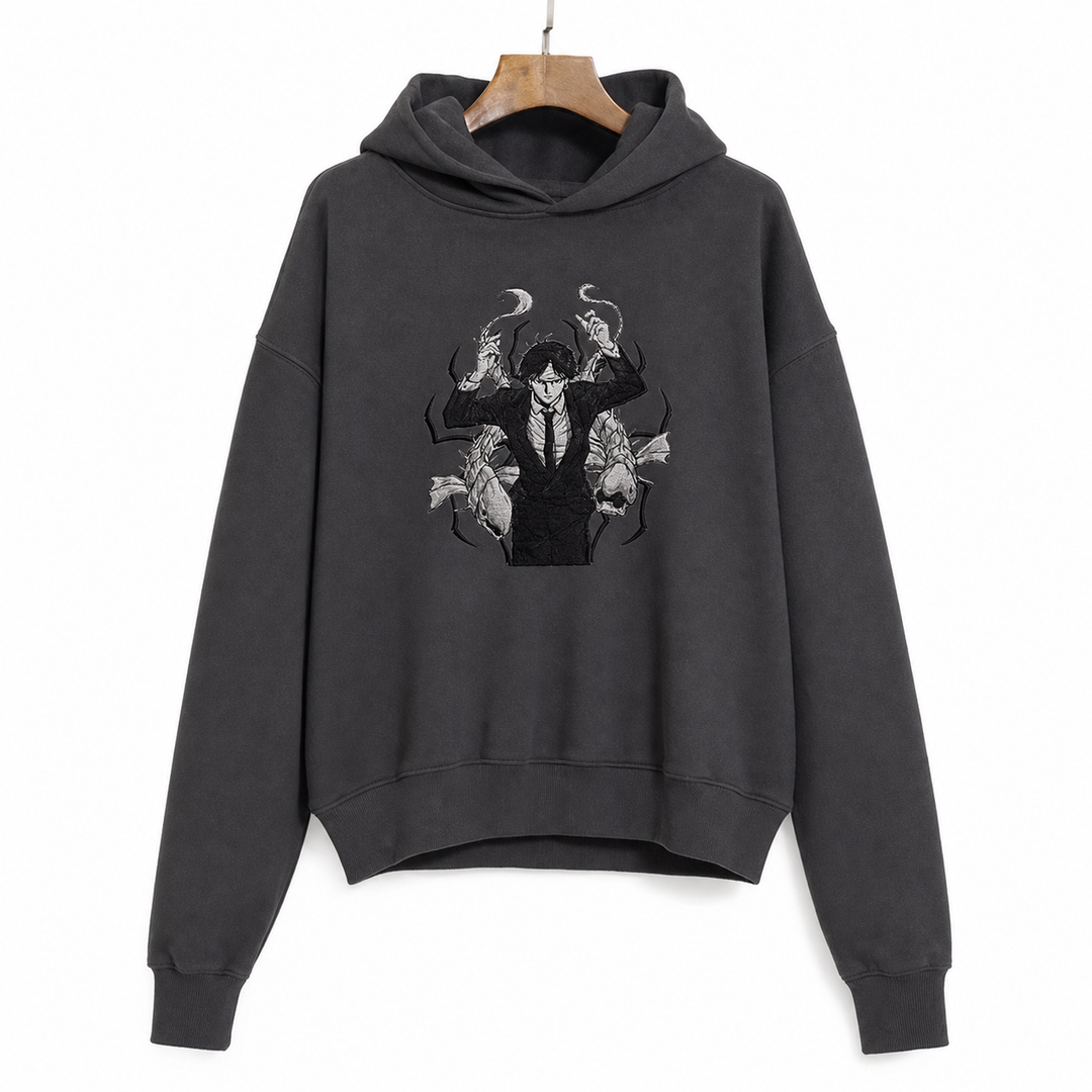 Kaito approved v7 Shopify image-by-image — hoodie-the-false-prophet — full dark