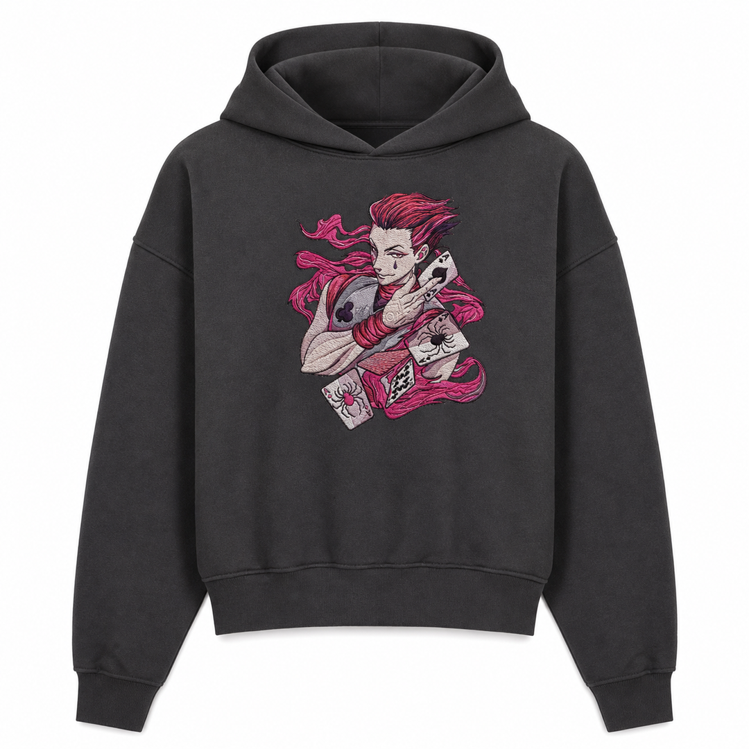 Kaito approved v7 Shopify image-by-image — hoodie-the-trickster-of-death — full dark